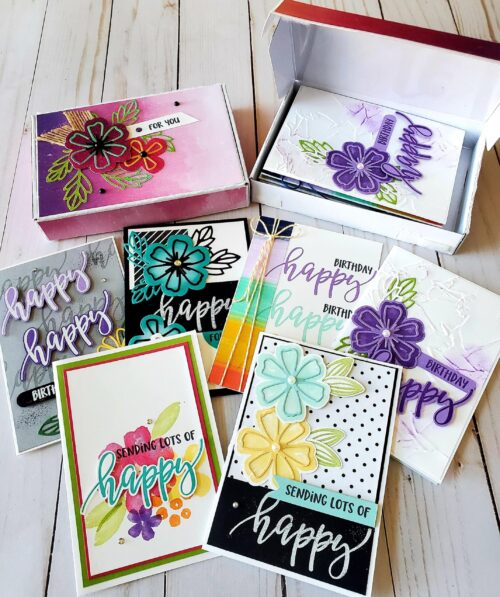 Bloomin’ Birthday Box & Cards Gift Set