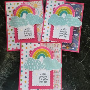 Rainbow of Happiness Tri-Fold Card
