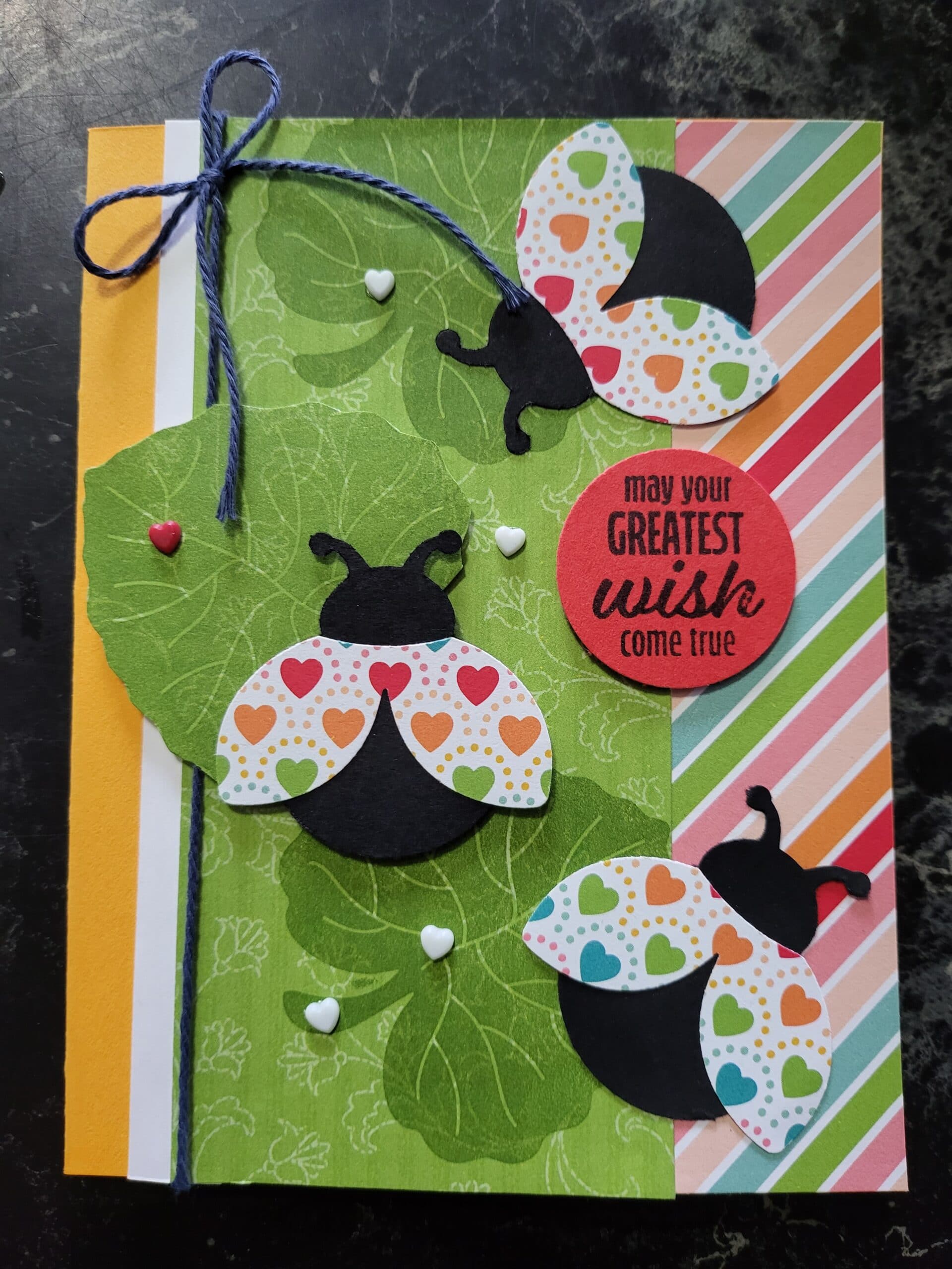 Hello Ladybug Birthday Card 5 Pack