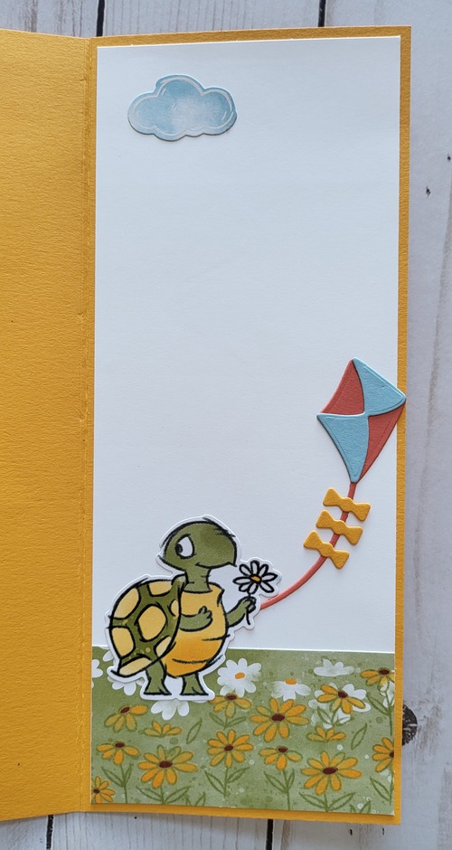 playing in the rain card inside