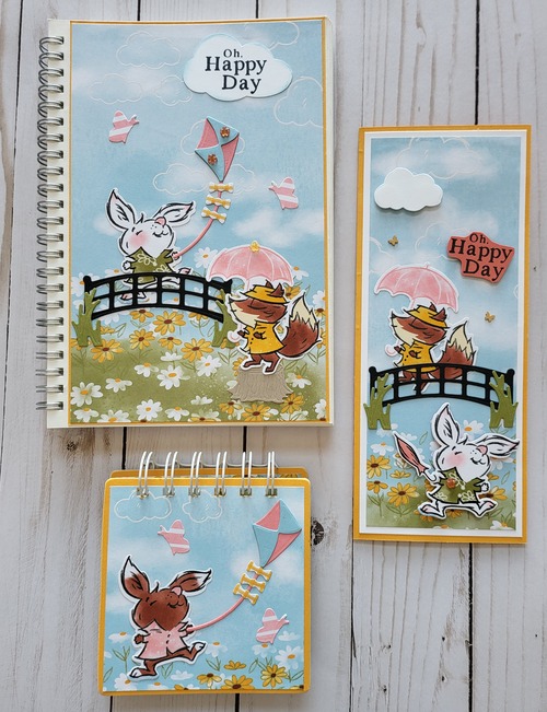 playing in the rain set