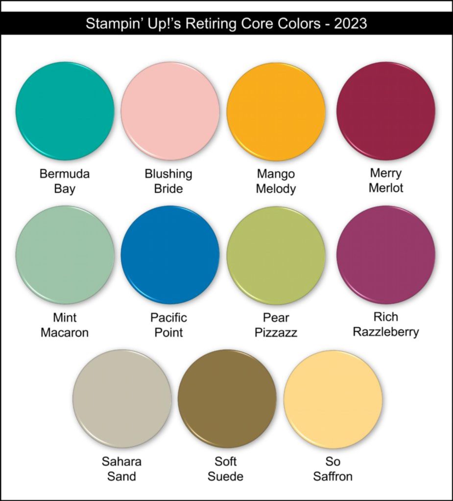 stampin up retiring core colors 2023 page 1