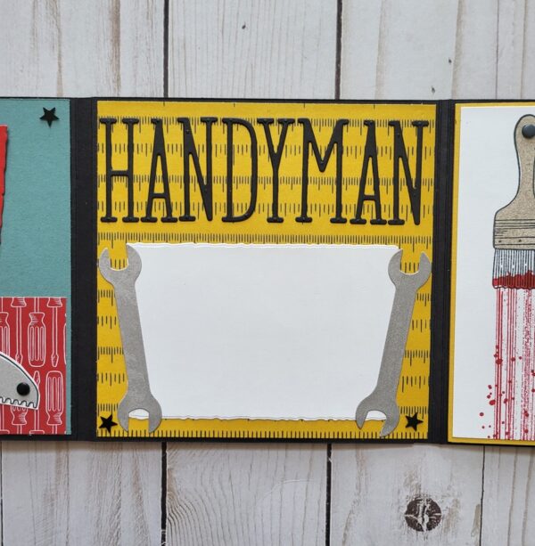 Handy man, tools, yellow, red, rope, memory keeping, tool box, wrench, drill, hammer, painting, pictures, frames