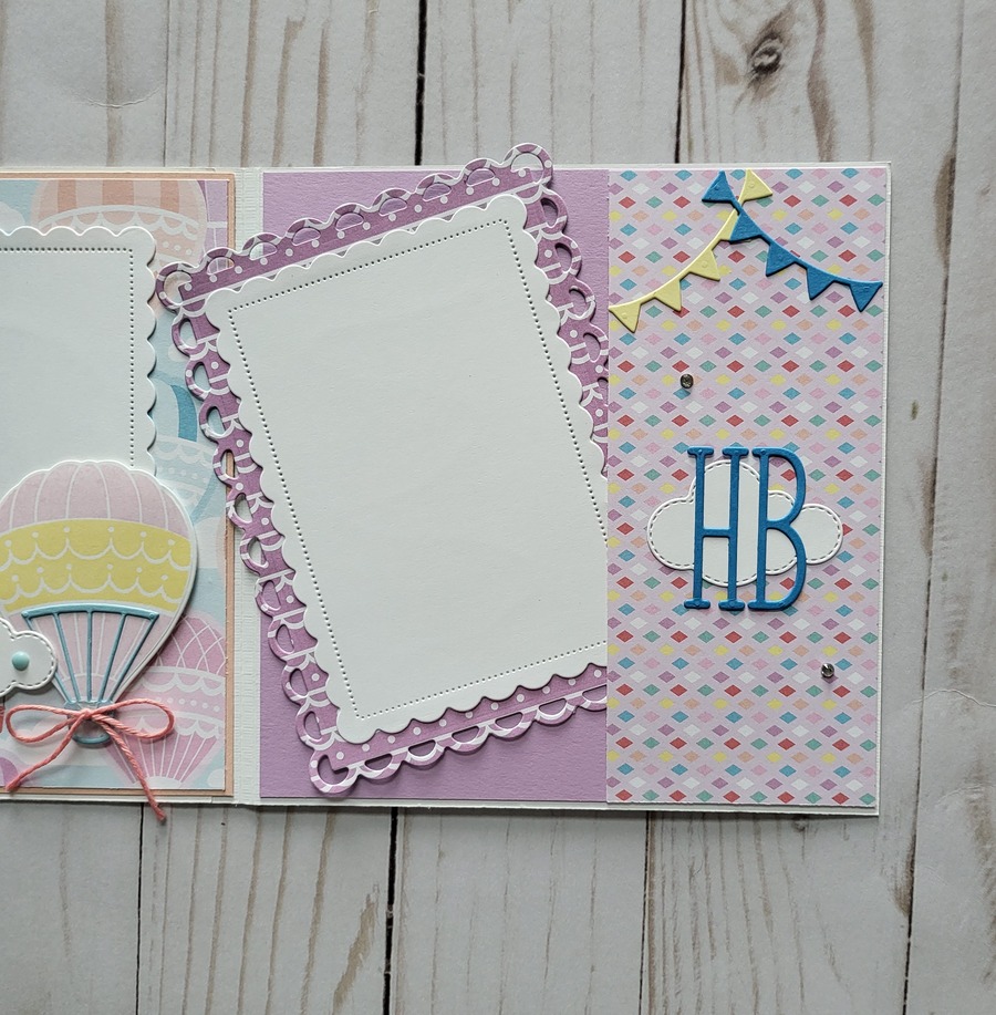 wish big memory keeping mini scrapbook trifold inside right
