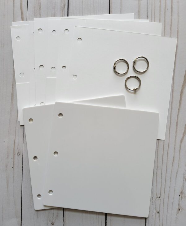 6x6 White Acrylic Memory Album