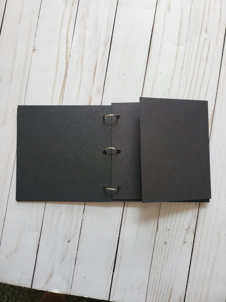 6x6 Black Acrylic Album - Fold Out