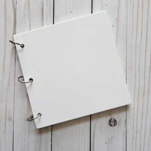 6x6 White Acrylic Memory Book