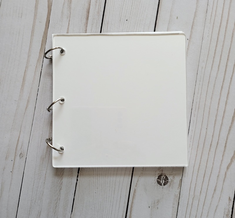 Acrylic Clear 6×6 Square Memory Keeping Album with Cardstock Pages