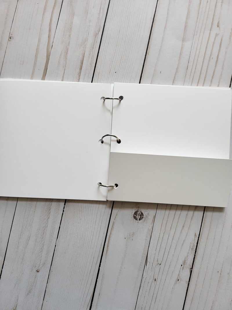 6x6 white acrylic pocket