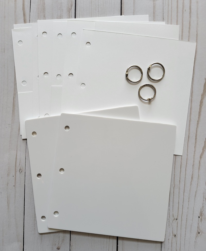 6x6 white w cardstock