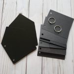 Black Acrylic House Binder Rings Cardstock