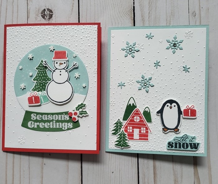 Snowy Wonder, snowman, penguin, christmas cards