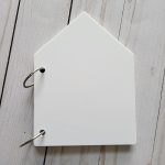 White Acrylic House Binder Rings Cardstock