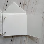 White Acrylic House Binder Rings Cardstock