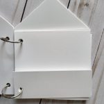 White Acrylic House Binder Rings Cardstock