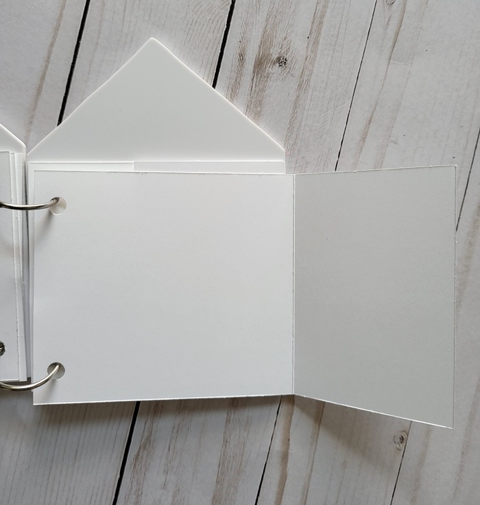 white acrylic house fold out cardstock