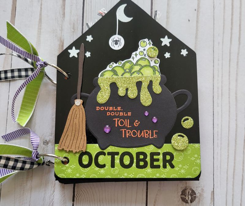 Creating Spooky Memories Using My Black House Acrylic Album for Halloween Scrapbooking