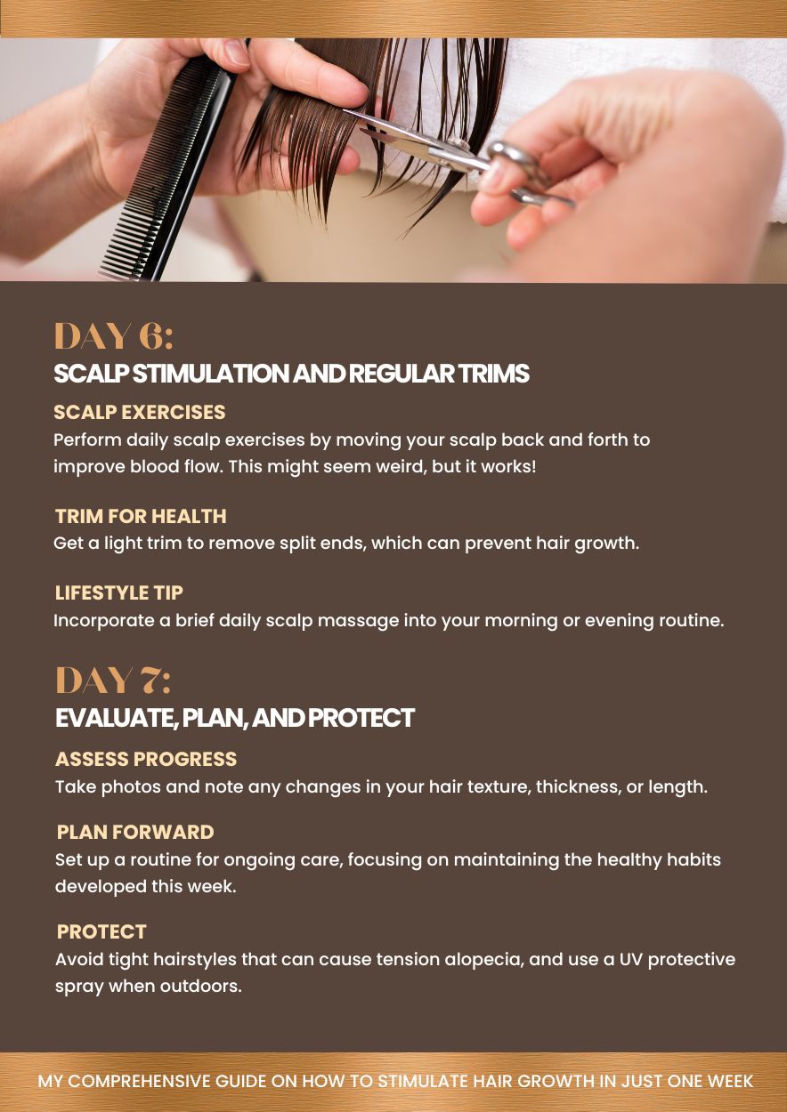 your 7 day hair growth challenge: my comprehensive guide to stimulate hair growth in just one week